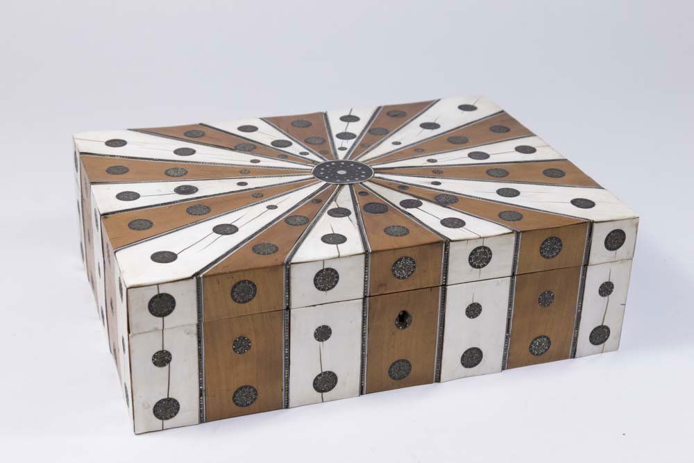 Antique Inlaid Sewing Box (1 of 10)