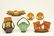 Collection of 6 Roseville Pieces