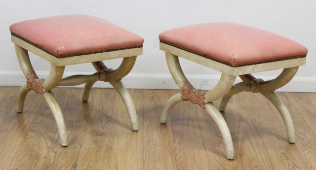 Pair "X" Benches (1 of 3)