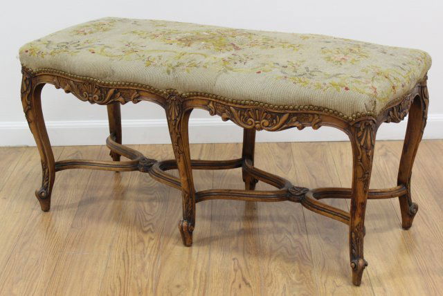 :Louis XV Style 6 Legged Bench (1 of 3)