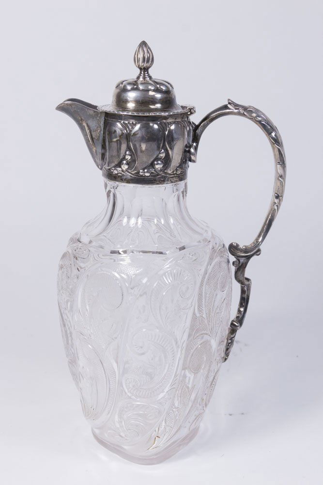 Sterling Silver Mounted Glass Decanter (1 of 5)
