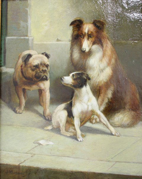 Julius Hartung, Three Dogs (1 of 5)