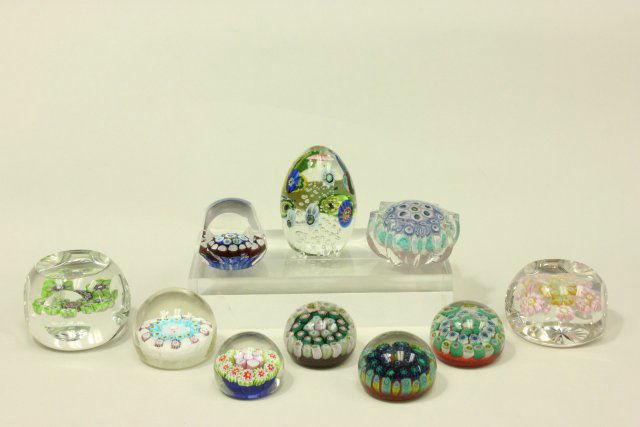 10 Millefiori Paperweights (1 of 6)