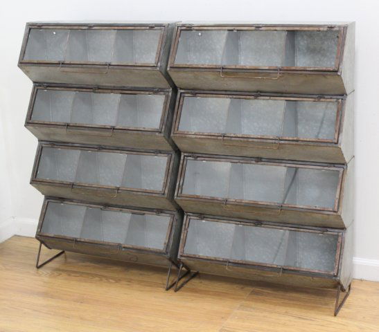2 Industrial Metal Bins (1 of 3)