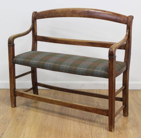 French Provincial Cherry Hall Bench (1 of 2)