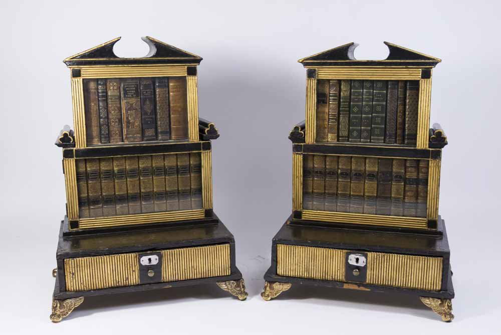 Pair Regency Miniature Bookcase/Lap Desk (1 of 8)