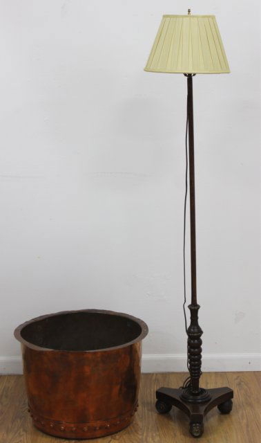 Regency Pole Lamp & Copper Kettle (1 of 3)