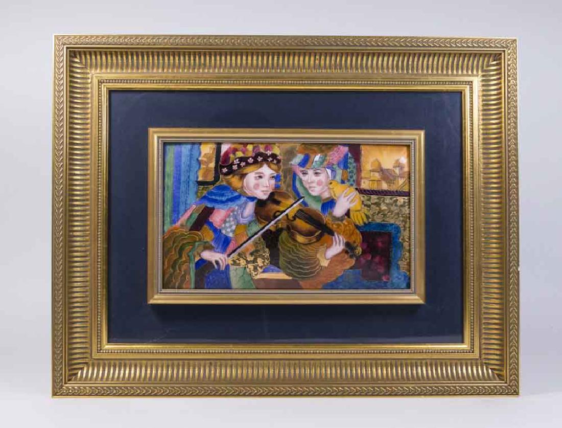 Enameled Limoges Plaque (1 of 8)