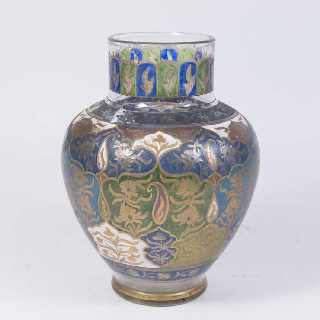 Enameled Crystal Vase (1 of 5)