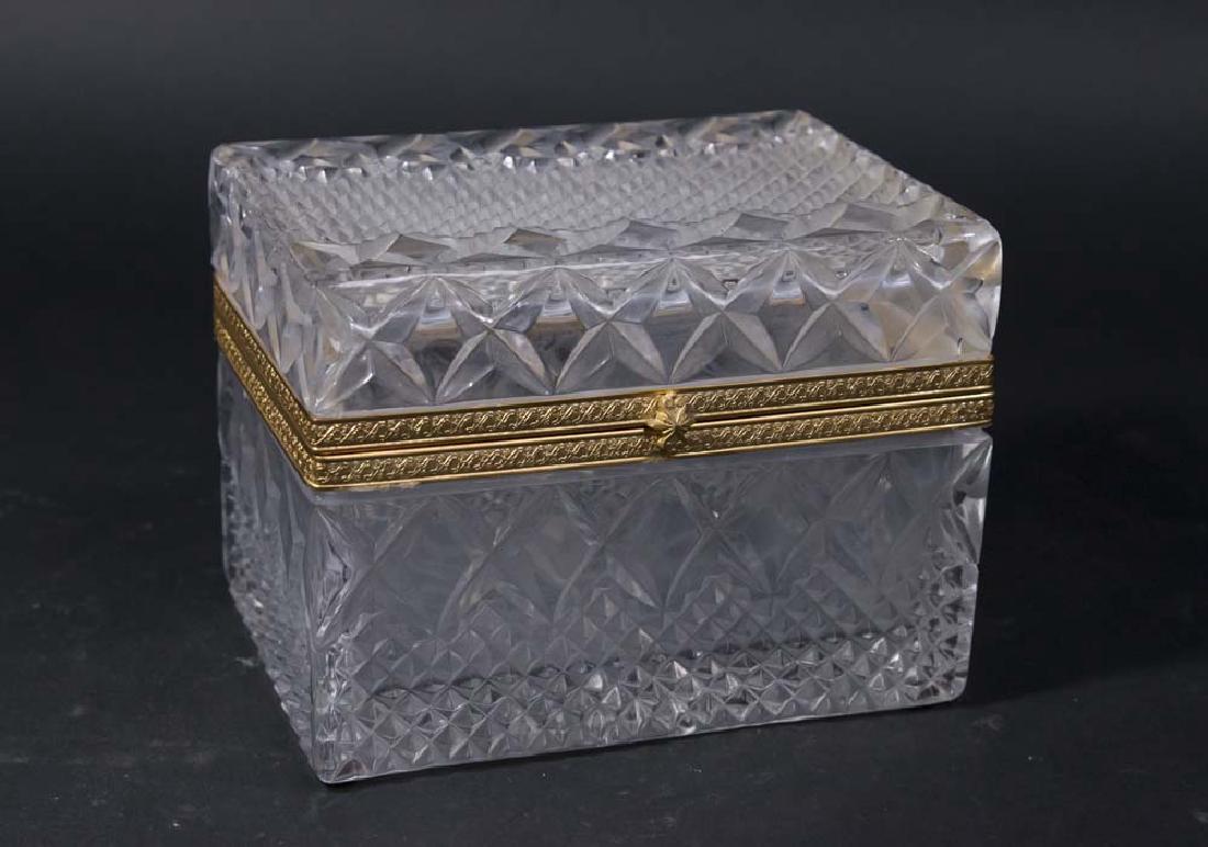 Glass Brass Mounted Casket (1 of 4)