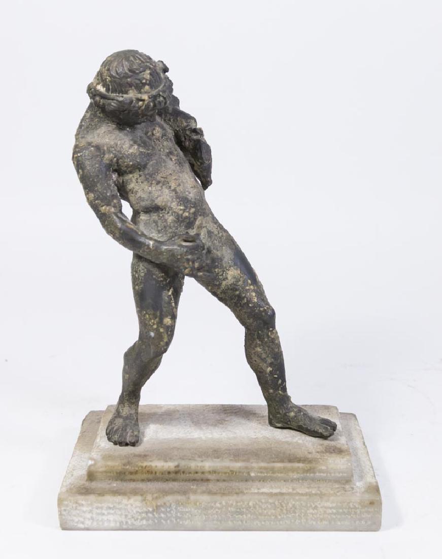 Grand Tour Bronze of Satyr on Marble Base (1 of 5)