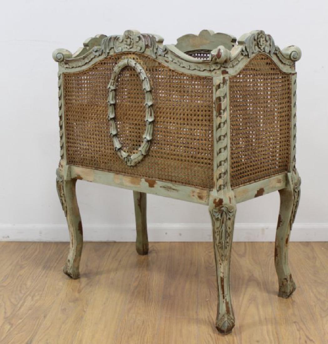 Louis XV Style Green Painted Carved Planter (1 of 3)