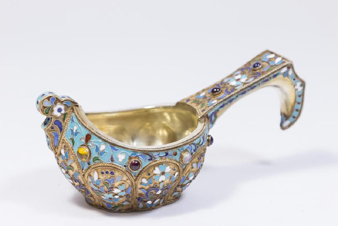 Russian Silver & Enamel Kovsch (1 of 6)