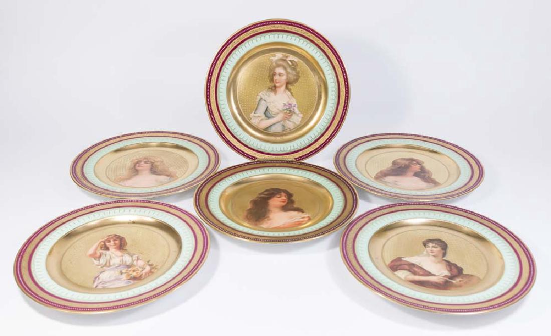 Set 6 Vienna Portrait Plates (1 of 10)