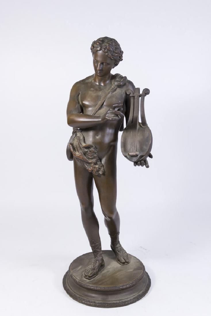 19th Century Grand Tour Bronze Figure of Apollo (1 of 5)
