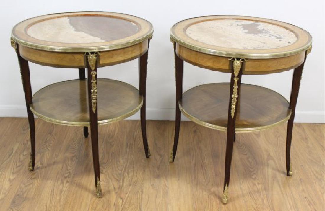 :Pair Louis XVI Style 2-Tier Gueridons (1 of 5)