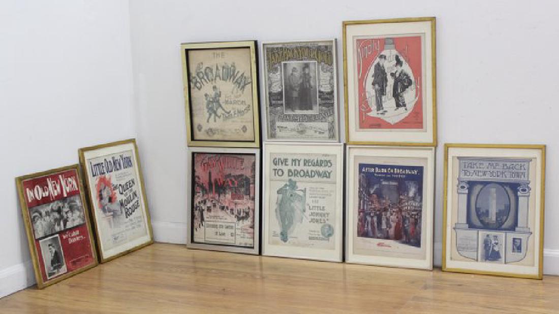 Lot of 9 Vintage Broadway Advertisements (1 of 6)