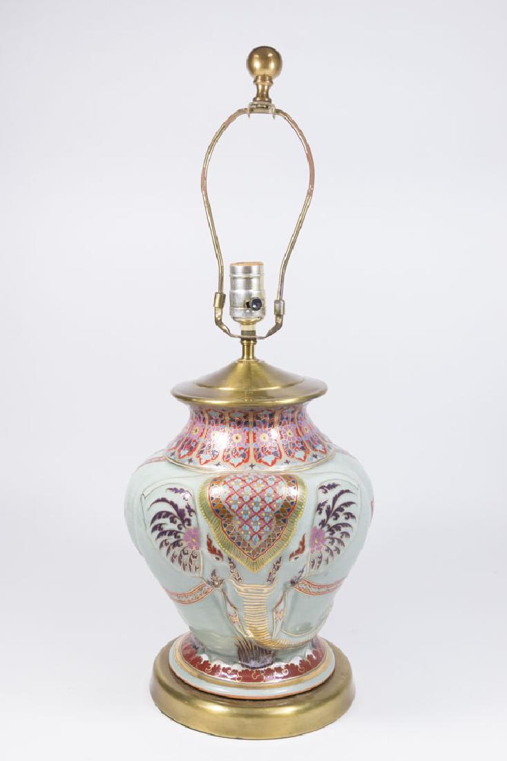 Chinese Elephant High-Glaze Porcelain Vase (1 of 6)