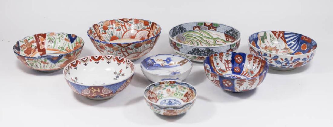 Lot 8 Imari Porcelain Bowls (1 of 10)