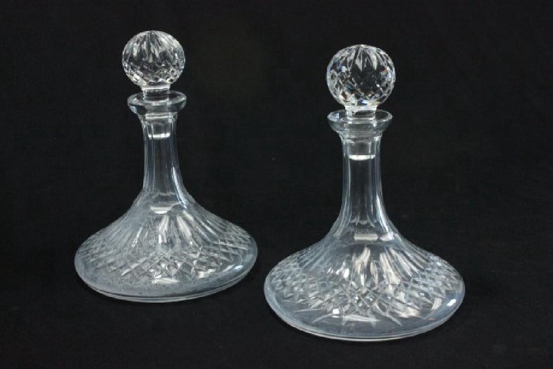 Pair Crystal Glass Decanters (1 of 3)