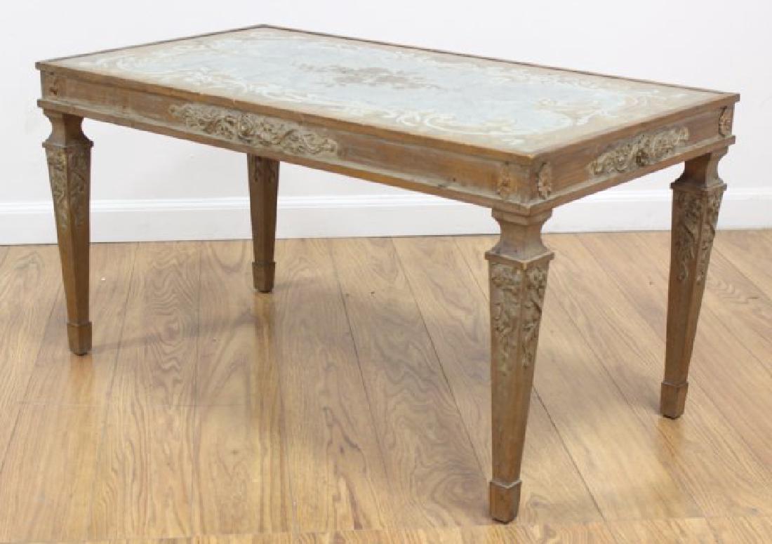 :Reverse Painted Glass Top Coffee Table (1 of 3)