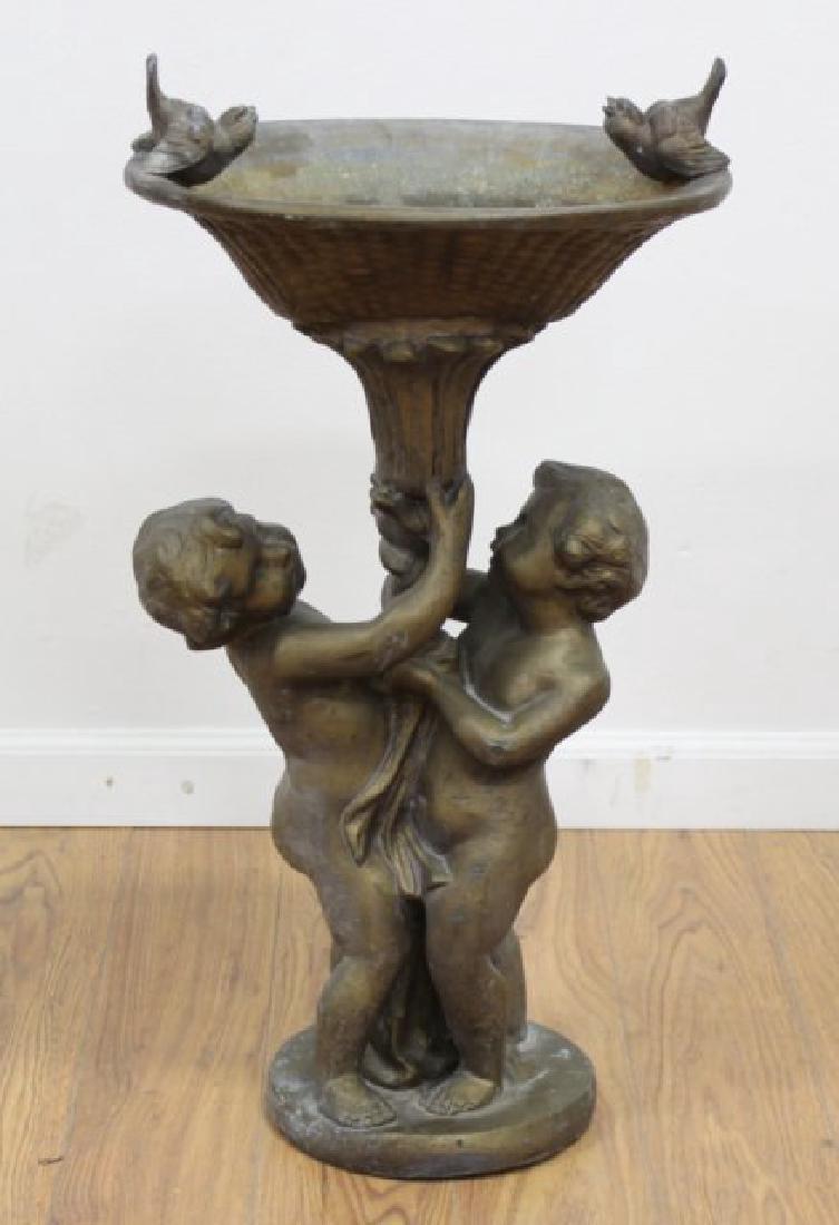 Cherub Lead Birdbath (1 of 5)