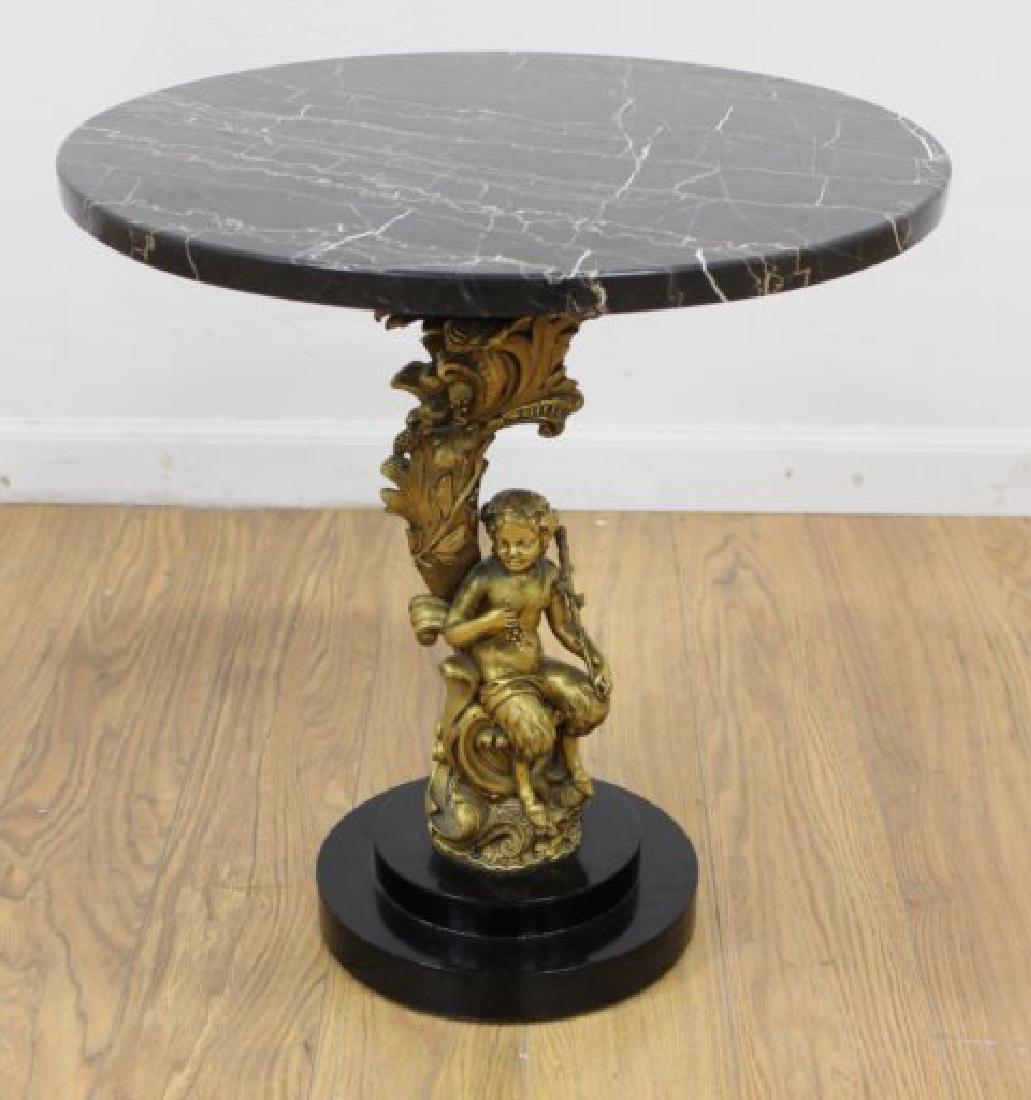 Dore Bronze Figural Base Table (1 of 3)