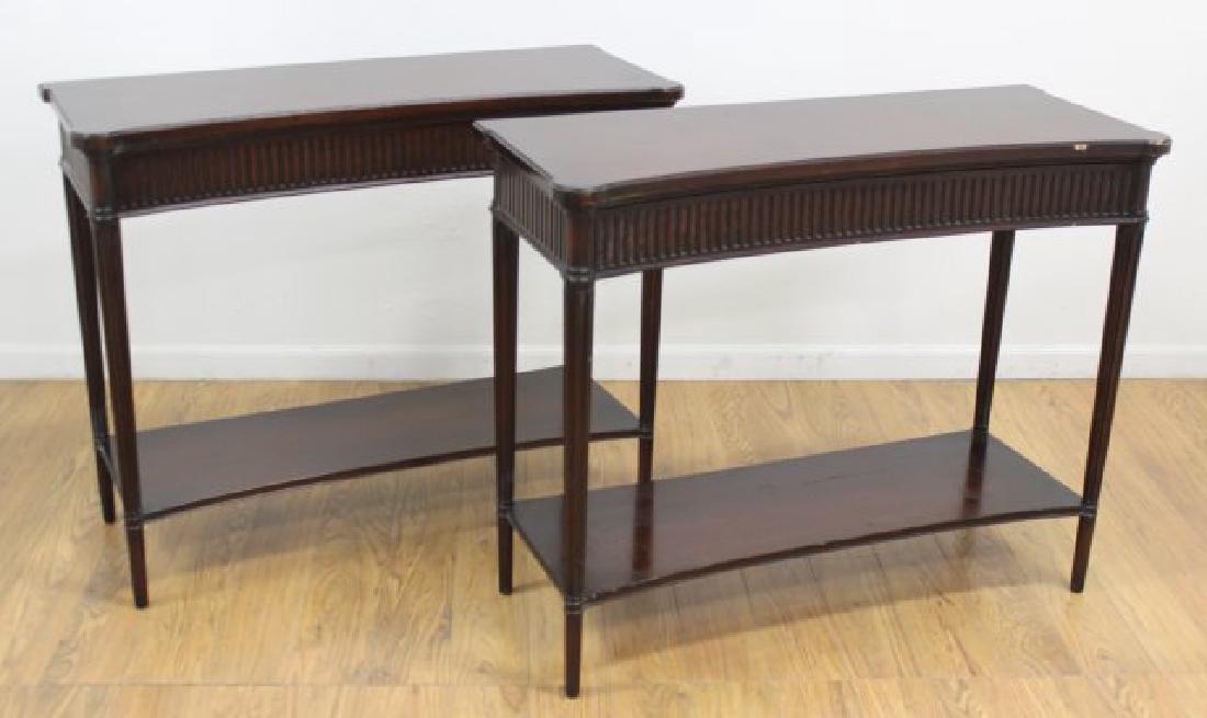 Pair Regency Style Mahogany Consoles (1 of 5)