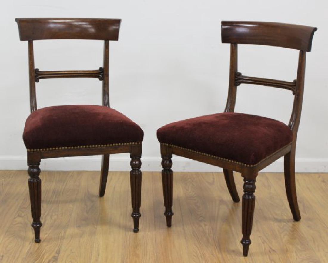 :Pair Regency Mahogany Side Chairs (1 of 3)