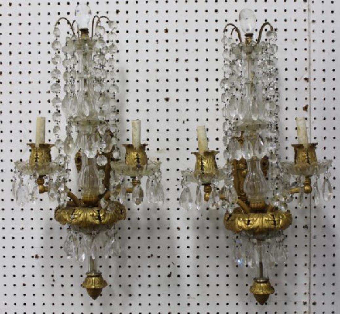 Pair Neoclassic Style 2-Light Sconces (1 of 3)