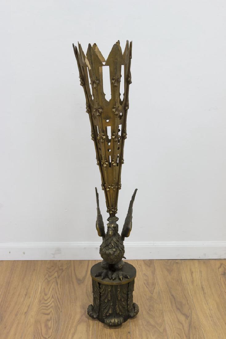 Neoclassic Style Gilt Bronze Eagle Lantern (1 of 5)