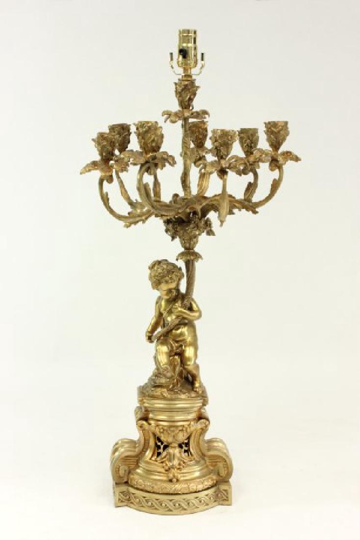 19th Century French Ormolu Figural Candelabrum (1 of 5)