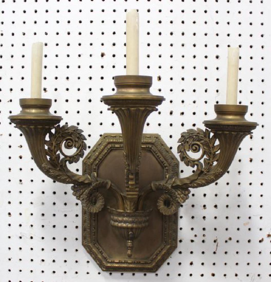 Caldwell Gilt Bronze 3-Light Sconce (1 of 4)