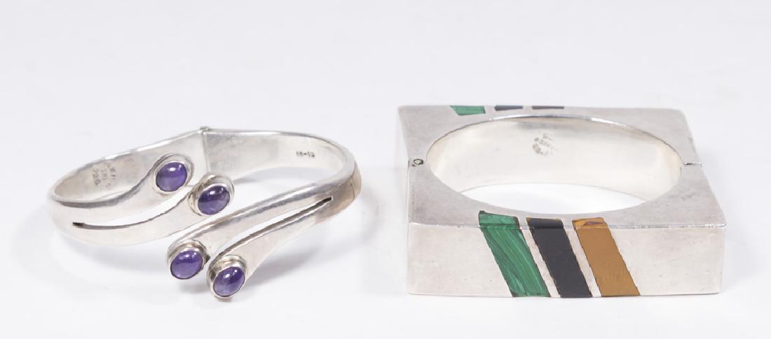 2 Mexican Sterling Silver Mid-Century Bracelets (1 of 5)