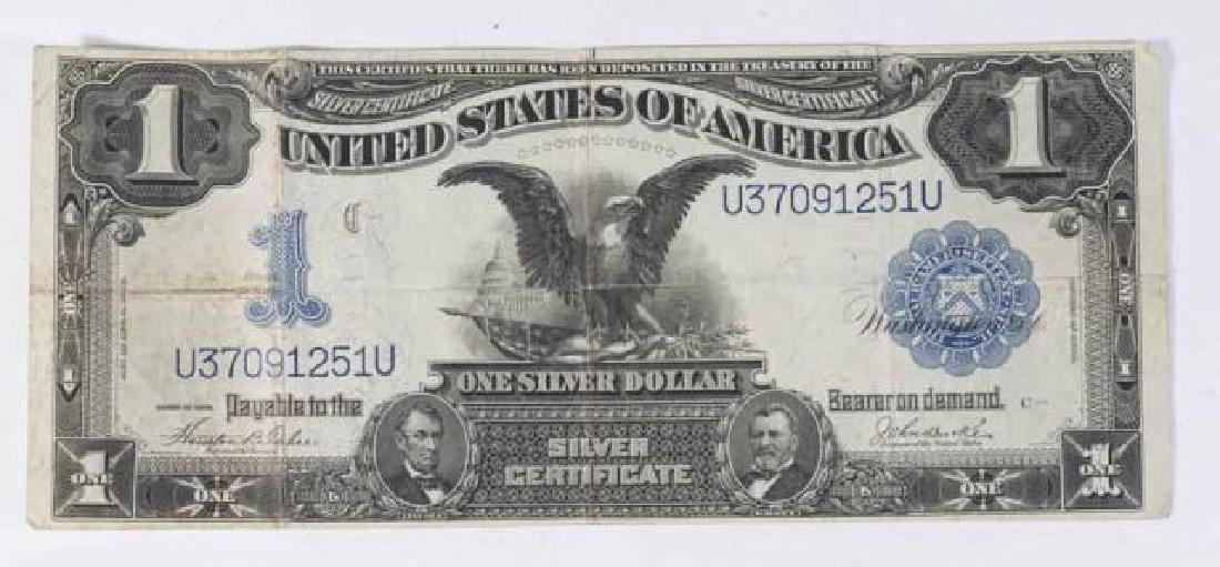 :1899 $1 Black Eagle Silver Certificate Note (1 of 2)