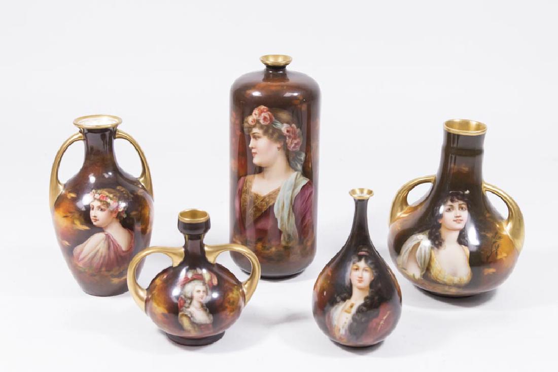 5 Royal Schwartzburg Early 19th C. Vases (1 of 9)