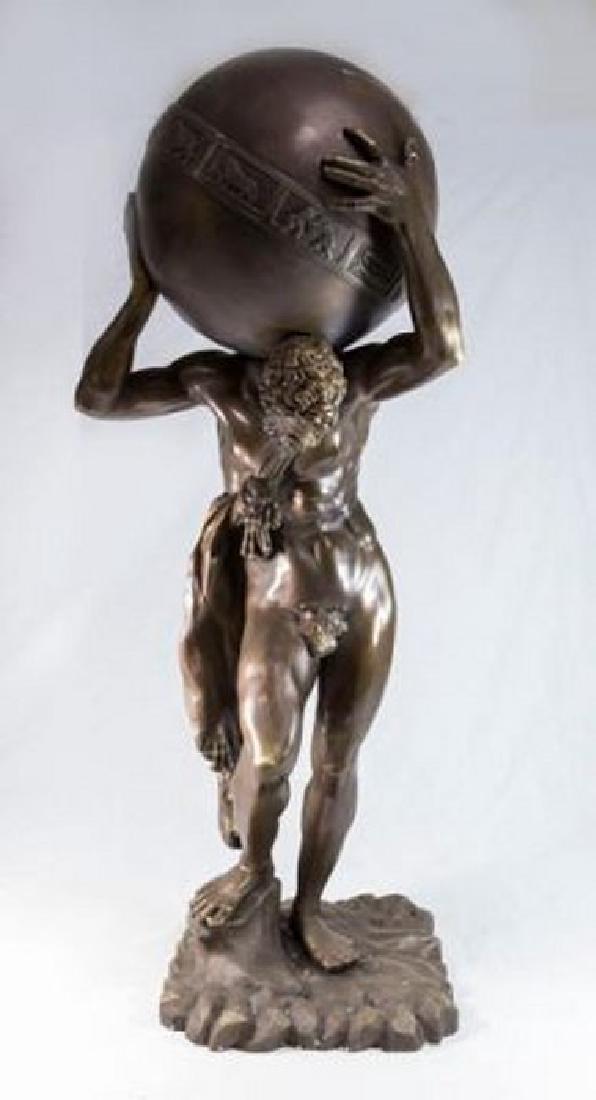 Art Deco Style Bronze Figure of Atlas (1 of 4)