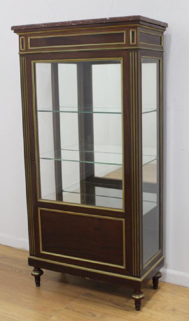Napoleon III Brass Inlaid Mahogany Vitrine (1 of 3)