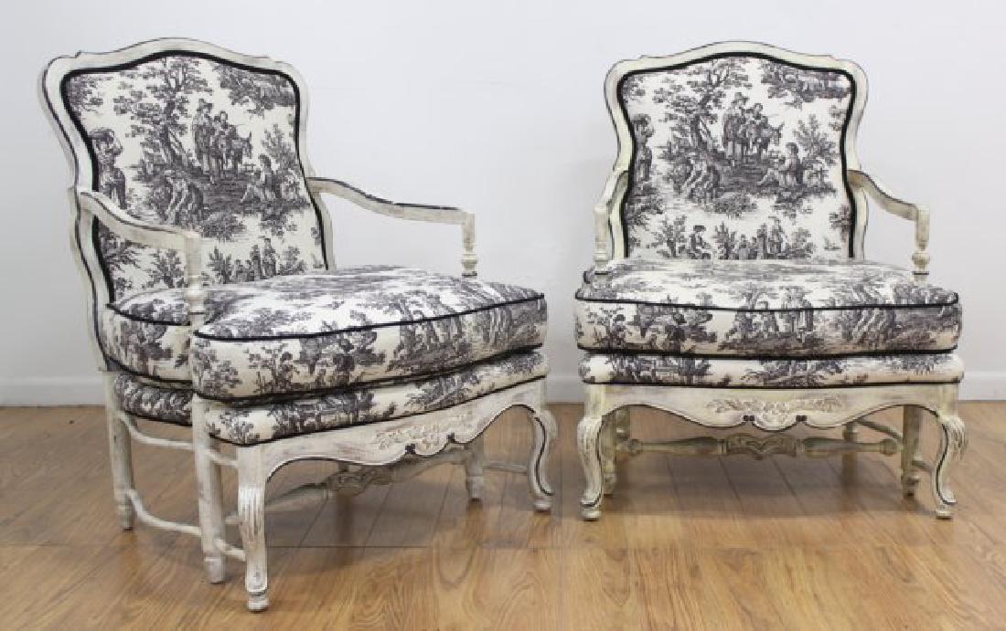 :Pair Country French Open Armchairs (1 of 2)