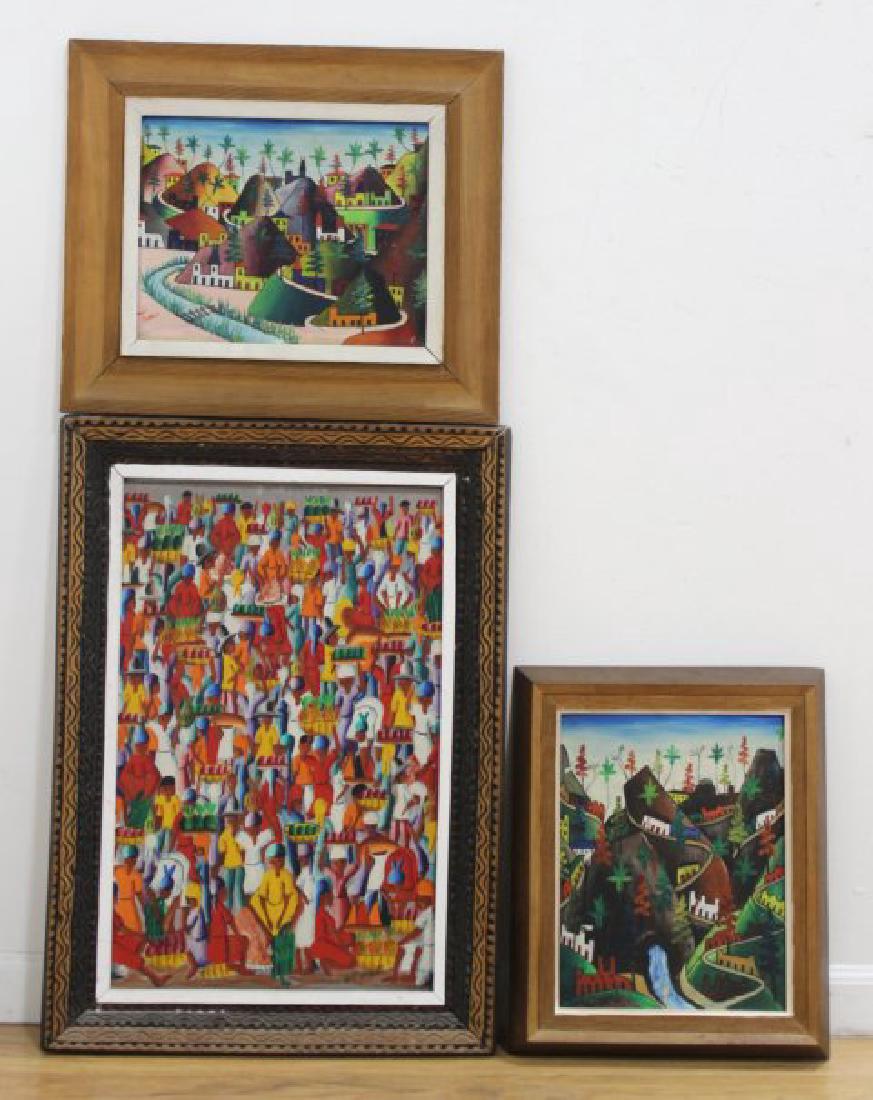 Prefete Duffaut, 3 Haitian Paintings (1 of 7)