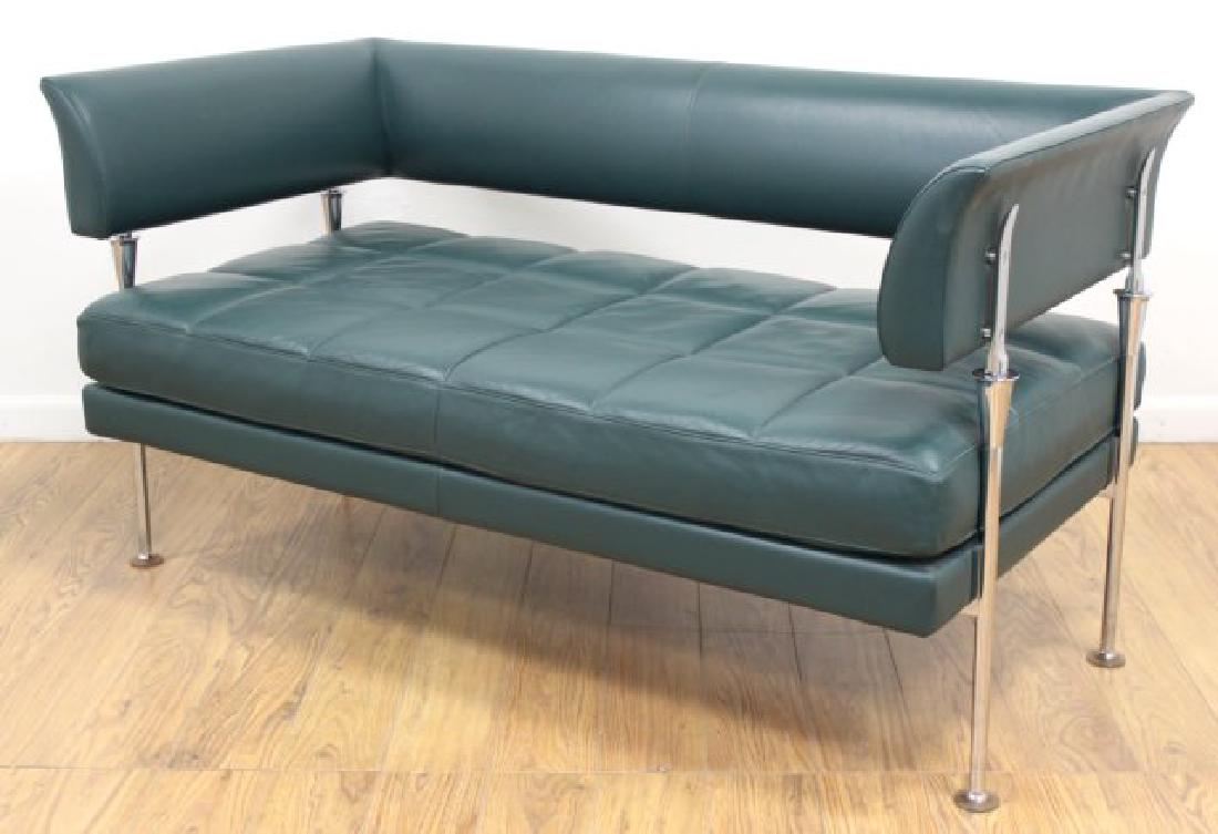 Contemporary Chrome Loveseat (1 of 4)