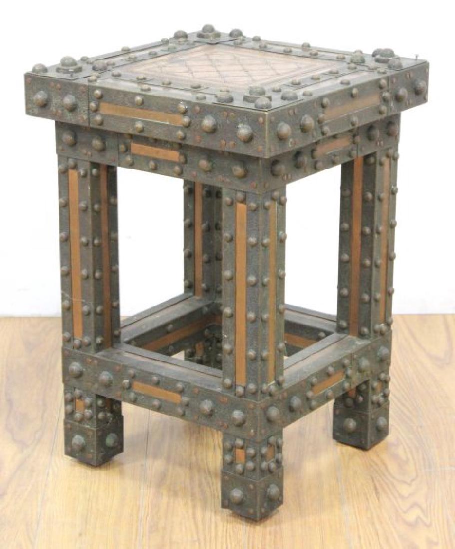 Constructionist Bronze & Copper Tabouret Table (1 of 2)
