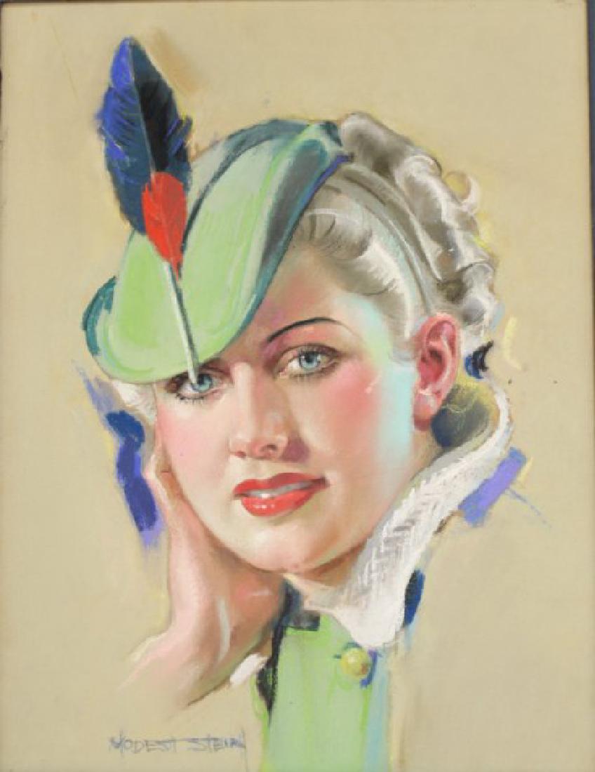 Modest Stein, Portrait of Young Lady (1 of 3)