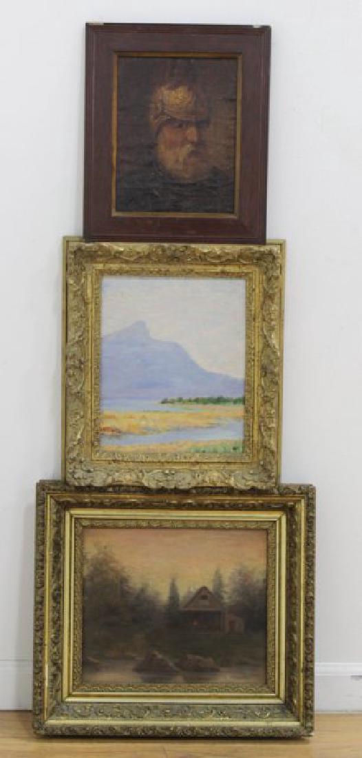 Lot of 3 Oil Paintings (1 of 4)