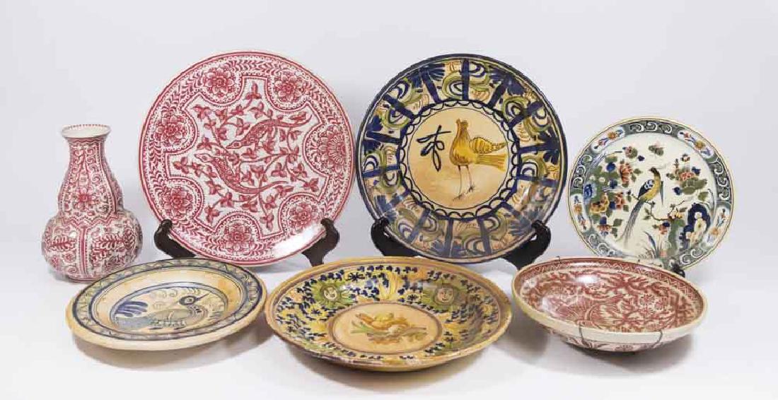 Group Lot 7 European Pottery Pieces (1 of 9)