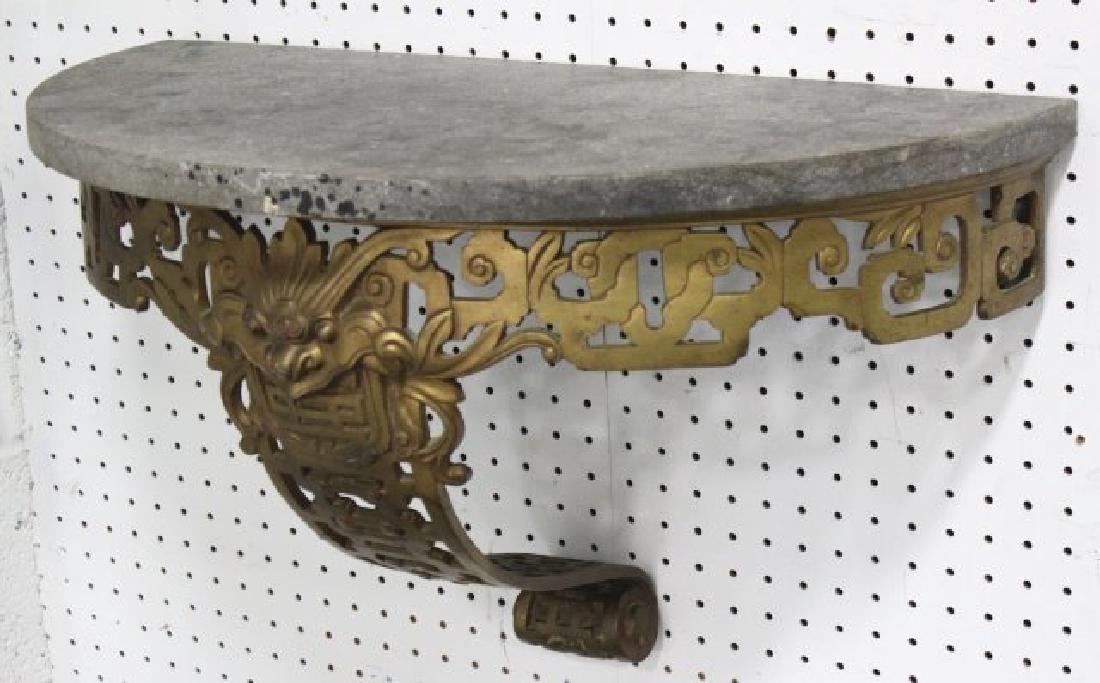 Art Deco Gilt Bronze Wall Console (1 of 2)