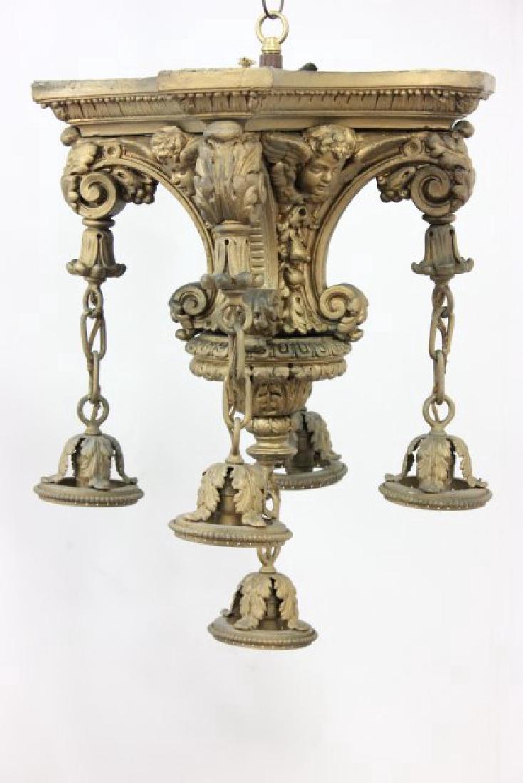 Louis XVI Style Composition 5Light Ceiling Fixture (1 of 4)