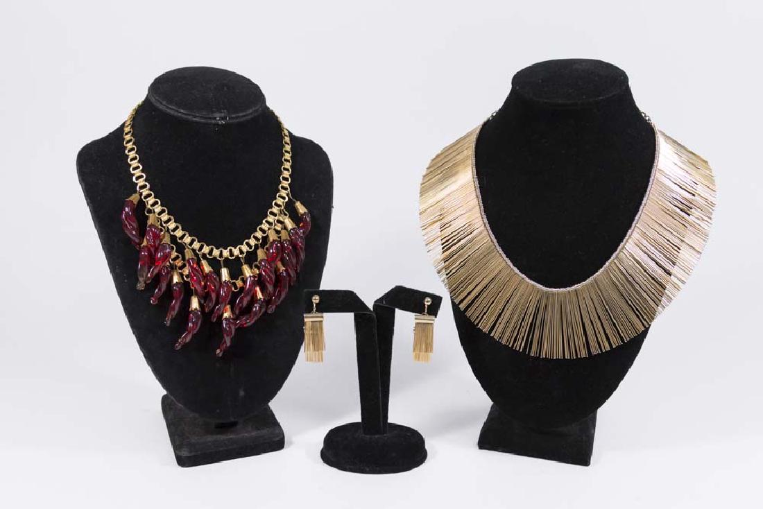 Costume Necklace & Earring Set & Costume Necklace: Costume Necklace & Earring Set & Costume Necklace