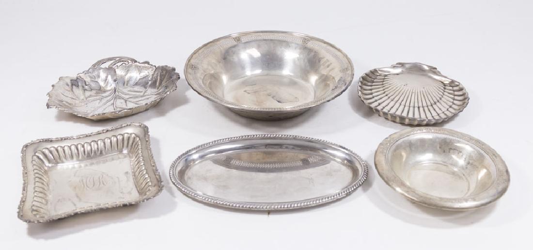 Lot of 6 Sterling Silver Bowls & Trays (1 of 8)