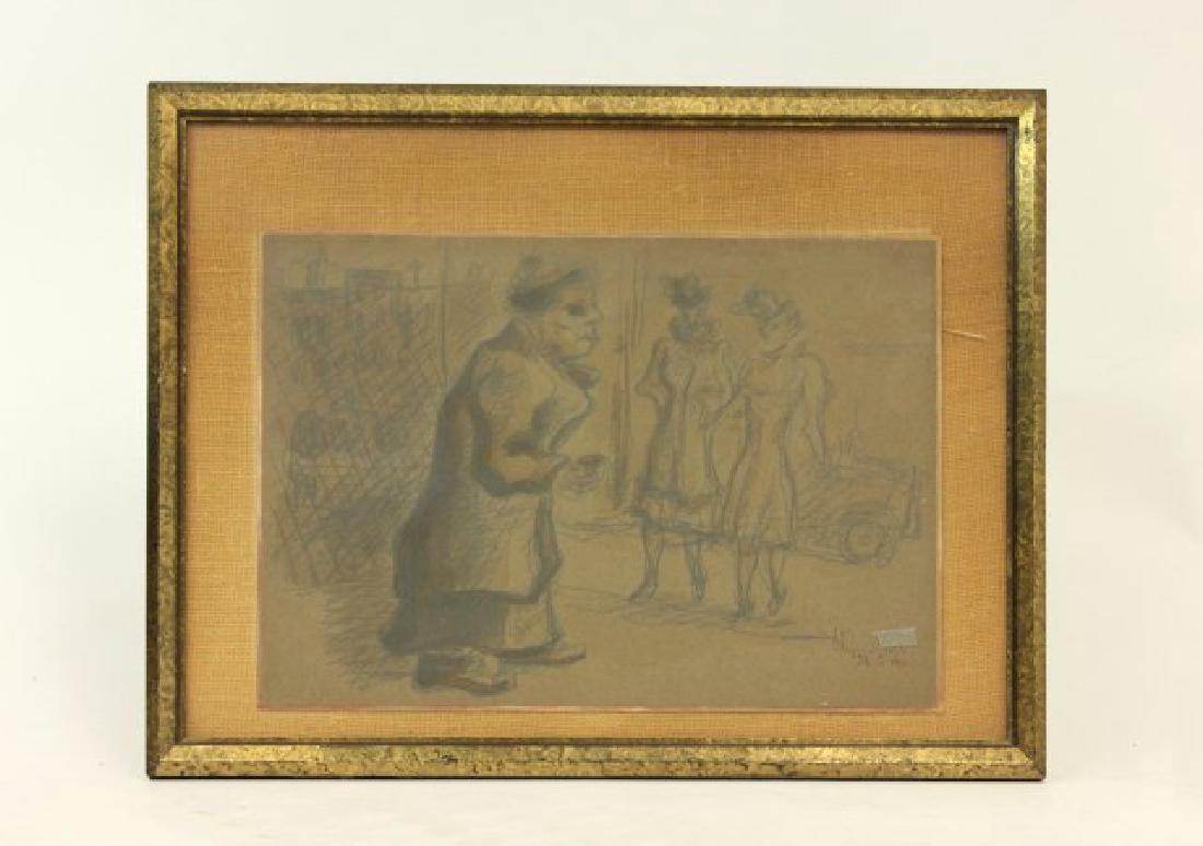 Chaim Gross, Street Scene (1 of 2)